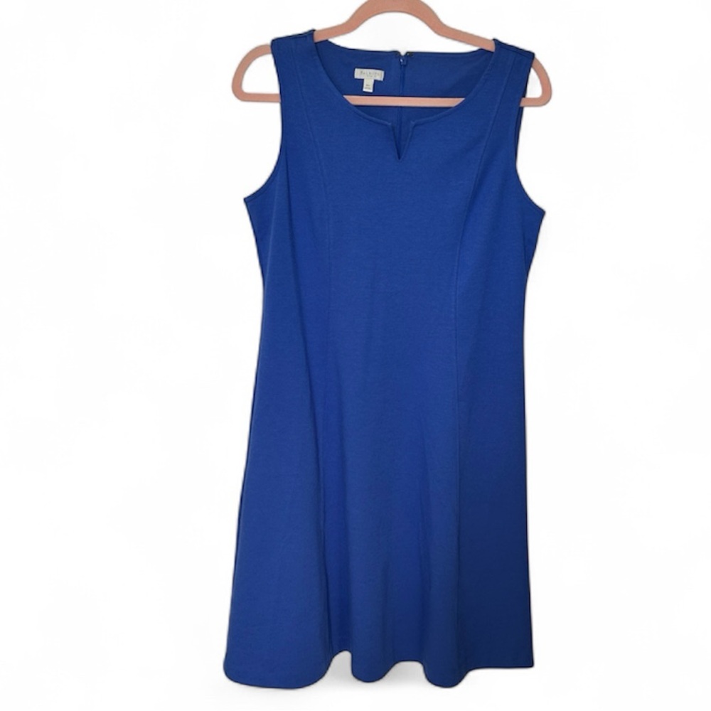 Talbots Sleeveless Dress size 10P blue swing dress